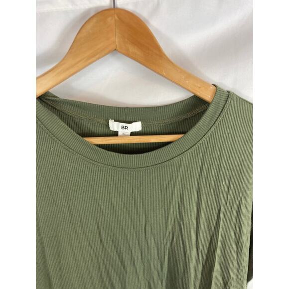 NWOT BP. Front Slit Rib T-shirt Dress In Olive Sarma size XL - Picture 3 of 3